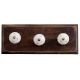 White Grey Dot Wooden Hooks